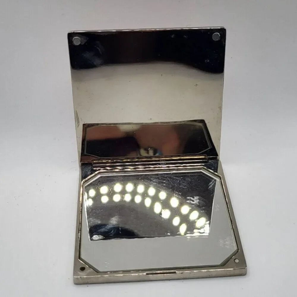 Burberry Red Plaid Makeup Mirror 2.5 in